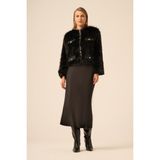 FTZ Women Kadın Peluş Mont Siyah 31241 - 40