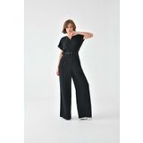 Ftz Women Siyah 30724 Kadın Kemerli Tulum