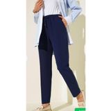 Fua Shop Kadın İnce Kumaş Beli Lastikli Havuç Kesim Pantalon