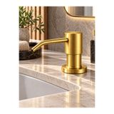 Fualora 500 ml Mat Gold Ankastre Sıvı Sabunluk Tezgah Üstü Sabun Dispenseri