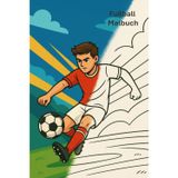 Fußball Malbuch: Fußball, für Kinder und Erwachsene, Mannschaften, Stadion, Tor, Torwart, Entspannung, Fans