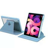 Fuchsia Apple iPad 10.2 2021 9. Nesil Uyumlu 360 Derece Dönebilen Standlı Nayn İnce ve Fit Mavi Tablet Kılıfı