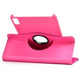 Fuchsia Apple iPad 10.9 2022 10.Nesil Dönebilen Standlı Tablet Kılıfı - Pembe