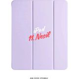 Fuchsia Apple iPad 11. Nesil A16 2025 Uyumlu 11 Inç Standlı Katlanabilir Fuchsia Smart Cover Tablet Kılıfı - Lila