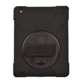 Fuchsia Apple iPad 2 3 4 Uyumlu Defender Zırh Askılı 360° Dönebilir Standlı Tam Koruma Tablet Kılıfı