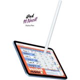Fuchsia Apple iPad A16 11 Nesil 2025 Avuç İçi Reddetme Özellikli Beyaz Dokunmatik Kalem A3355