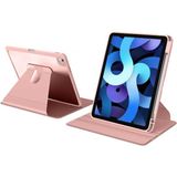 Fuchsia Apple iPad Air 10.9 2020 4. Nesil Uyumlu 360° Dönebilen Standlı Nayn İnce Fit Pembe Tablet Kılıfı