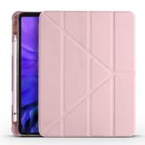 Fuchsia Apple iPad Air 10.9 2020 Tri Folding Kalemlikli Smart Standlı Kılıf