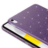 Fuchsia Apple iPad Air 11 2024 Uyumlu Işıltılı Mor Tablet Kılıfı