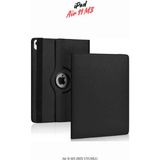 Fuchsia Apple iPad Air 11 M3 2025 Uyumlu 360° Yatay Dikey Dönebilen Deri Tablet Kılıfı - Siyah