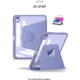 Fuchsia Apple iPad Air 13 2025 M3 Çip Uyumlu 360° Dönebilen Yatay Dikey Standlı Fuchsia Pino Tablet Kılıfı - Mor