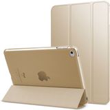 Fuchsia Apple iPad Mini 1.2.3. Nesil Uyumlu Fuchsia Smart Cover Standlı Katlanabilir Akıllı 1-1 Tablet Kılıfı - Gold