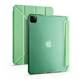 Fuchsia Apple iPad Pro 11 2021 3. Nesil Uyumlu Kalemlikli Premium Standlı Katlanabilir Uyku Modu Özellikli Gri Tablet Kılıfı