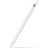 Fuchsia Apple iPad Uyumlu Avuç Içi Reddetmeli Dokunmatik Özel Yazı Çizim Kalemi - Beyaz
