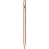 Fuchsia Apple iPad ve iPad Pro Uyumlu Avuç Içi Reddetmeli Yükseltilmiş Eğim Hassasiyetli Dokunmatik Yazı Kalemi - Rose Gold