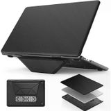 Fuchsia Apple MacBook Air 15 15.3 inç Uyumlu Standlı İnce Lüks Pembe Deri Koruyucu Kılıf