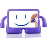 Fuchsia Casper Vıa S50 Tablet ile Uyumlu Kuki Eğlenceli Standlı Yumuşak Çocuk Tablet Kılıfı - Mor