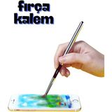 Fuchsia Dijital Resim Fırçası - iPad ve Tüm Tabletlerle Uyumlu - Gerçek Fırça Dokunuşu ile Sanat Ekranda - Gümüş - Siyah
