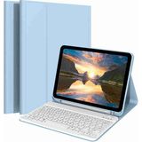 Fuchsia Galaxy Tab A11 Plus ile Uyumlu Klavyeli Tablet Kılıfı - Mavi