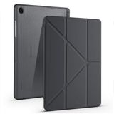 Fuchsia Galaxy Tab A11 Plus ile Uyumlu Siyah Kalem Bölmeli Tri Folding Kılıf