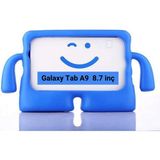 Fuchsia Galaxy Tab A9 8.7" ile Uyumlu kOkO Eğlenceli Karakterli Standlı Çocuk Tablet Kılıfı - Mavi