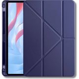 Fuchsia Galaxy Tab A9 8.7 Inç 2023 Uyumlu Fuchsia Kalem Bölmeli Akıllı Tablet Kılıfı - Lacivert