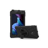 Fuchsia Galaxy Tab Active 3 T577 Uyumlu Tam Koruma Defender Askılı 360° Dönebilir Standlı Zırh Tablet Kılıfı