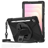 Fuchsia Galaxy Tab S11 (X730/X736) ile Uyumlu 11" Tam Koruma Defender Silikon Şok Emici Tablet Kılıfı