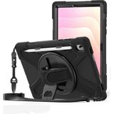 Fuchsia Galaxy Tab S11 (X730/X736) Uyumlu 11" Tam Koruma Sağlayan Defender Silikon Şok Emici Tablet Kılıfı - Siyah