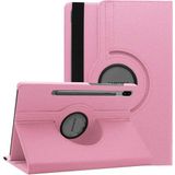 Fuchsia Galaxy Tab S7 Fe Lte (T737-T736-T733-T730) Fuchsia Dönebilen Standlı Tablet Kılıfı - Pembe