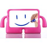 Fuchsia Galaxy Tab S8 Plus / S9 Fe Plus 12,4" ile Uyumlu Koko Eğlenceli Standlı Yumuşak Çocuk Tablet Kılıfı - Pembe