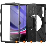 Fuchsia Galaxy Tab S8 Ultra Uyumlu Fuchsia Defender Silikon Tablet Kılıfı - Siyah - Siyah