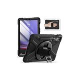 Fuchsia Galaxy Tab S9 11" - X710 Uyumlu Tam Koruma Defender Askılı 360° Dönebilir Standlı Zırh Tablet Kılıfı