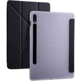 Fuchsia Galaxy Tab S9 FE 10.9 inç Uyumlu Siyah Kalem Bölmeli Tablet Kılıf