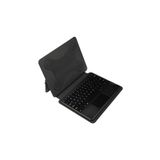 Fuchsia Galaxy Tab S9 FE ile Uyumlu Savvy Keyboard Bluetooh Bağlantılı Standlı Klavyeli Tablet Kılıfı