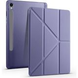 Fuchsia Galaxy Tab S9 Fe Plus 12,4 İnç Uyumlu Fuchsia Kalem Bölmeli Stand Özellikli Akıllı Tablet Kılıfı - Mor