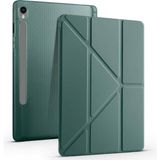 Fuchsia Galaxy Tab S9 Fe Plus 12,4 İnç Uyumlu Fuchsia Kalem Bölmeli Stand Özellikli Akıllı Tablet Kılıfı - Yeşil