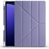 Fuchsia Galaxy Tab S9 Fe Plus 12,4 inç Uyumlu Fuchsia Kalem Bölmeli Stand Özellikli Akıllı Tablet Kılıfı