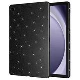 Fuchsia Galaxy Tab S9 FE Uyumlu 11 inç Işıltılı Mor Tablet Kılıfı