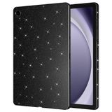 Fuchsia Galaxy Tab S9 FE Uyumlu 11 inç Işıltılı Siyah Tablet Kılıfı