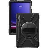 Fuchsia Galaxy Tab S9 Fe Uyumlu Tam Koruma Sağlayan Zırhlı Silikon Tablet Kılıfı Şok Emici Dayanıklı ve Şık