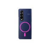 Fuchsia Hdd Samsung Galaxy Z Fold 3 İle Uyumlu Kılıf Hbc-156 Magneticsafe Kapak - Lacivert