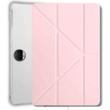 Fuchsia Honor Pad 9 12.1 Inç 2024 Uyumlu Manyetik Akıllı Kalem Bölmeli Tablet Kılıfı - Pembe