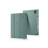 Fuchsia Honor Pad Gt Pro ile Uyumlu Kalem Bölmeli Uyku Modlu Standlı Trifolding Tablet Kılıfı - Koyu Yeşil