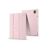 Fuchsia Honor Pad Gt Pro ile Uyumlu Kalem Bölmeli Uyku Modlu Standlı Trifolding Tablet Kılıfı - Rose Gold