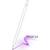 Fuchsia Honor Pad X9 Uyumlu Eğime Göre Çizgi Kalınlığı Değişen Şarjlı Dokunmatik Ekran Kalemi Stylus Pen - Beyaz