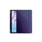 Fuchsia Honor Pad X9A Uyumlu 11.5 inç Trifolding Kalem Bölmeli Standlı Gri Tablet Kılıfı