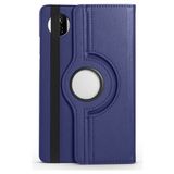 Fuchsia Huawei Honor Pad X7 Uyumlu Standlı 360° Yatay Dikey Dönebilen Deri Tablet Kılıfı - Lacivert