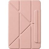 Fuchsia iPad 10.9 2025 A16 (11.nesil) ile Uyumlu Faz Manyetik Standlı Akıllı Tablet Kılıfı - Rose Gold