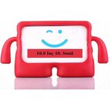 Fuchsia iPad 10,9" 10. Nesil ile Uyumlu kOkO Eğlenceli Karakterli Standlı Çocuk Tablet Kılıfı - Kırmızı